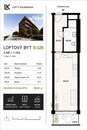 Pronájem moderního bytu 1+kk s balkonem | 38 m2 | Lofty Kolbenova, cena 22500 CZK / objekt / měsíc, nabízí CENTURY 21 4fin Reality