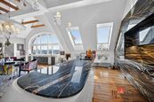 Luxusní designový byt 4+kk, 191m2 s krbem, mramorovou kuchyní a terasou, cena 26000000 CZK / objekt, nabízí 