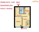 Prodej, Byt 2+kk, Praha 13, cena cena v RK, nabízí 