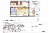 Prodej bytu 2+kk (43m2) s terasou/zahrádkou (28,6m2), cena 9250000 CZK / objekt, nabízí 