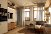 6.05 Prodej bytu 2+kk 43 m2 + balkon 8 m2, cena 10300000 CZK / objekt, nabízí 