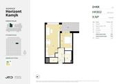 Atraktivní pasivní byt 2+kk s balkonem v projektu Horizont Kamýk, cena 9631230 CZK / objekt, nabízí JRD Development s.r.o.