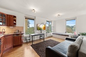 Prodej světlého rohového bytu 2+kk, 47 m2 + lodžie 4 m2 - Praha 9, Letňany, cena 7490000 CZK / objekt, nabízí 